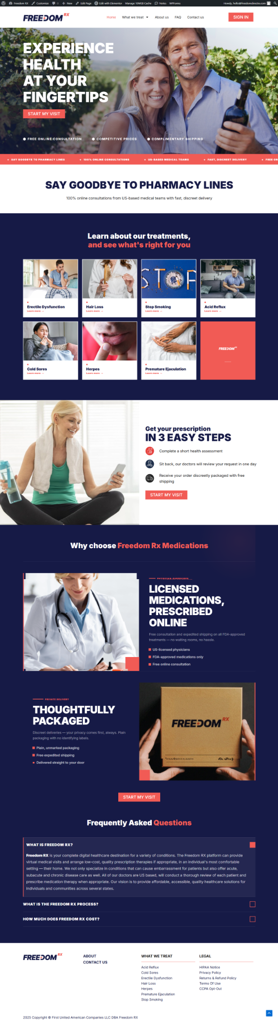 FreedomRx Redesign